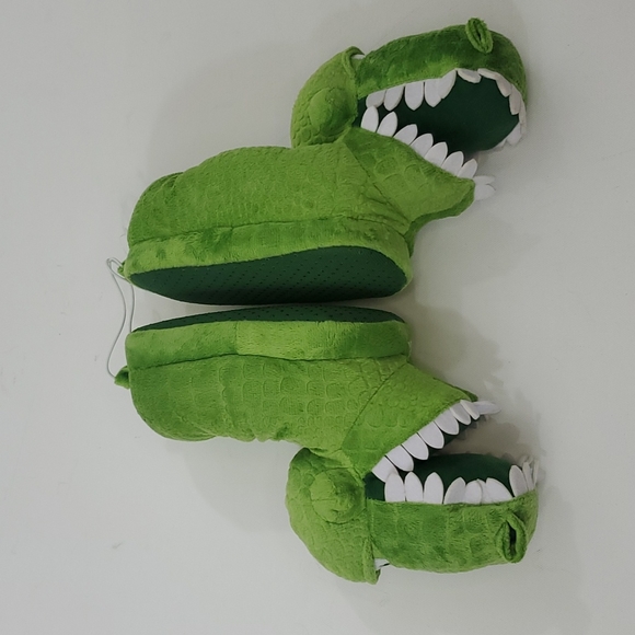 Disney Pixar Rex Dinosaur plush kids slippers US 7/8 - Picture 2 of 9